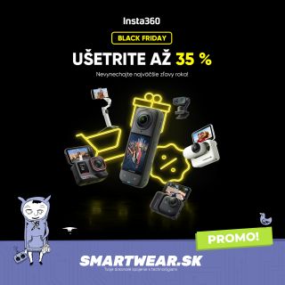 🎥 Insta360 Black Friday 2025 je tu! 💥 Ušetri až 35 % na najpopulárnejších produktoch Insta360 – od 360° kamier X4, GO 3S,...